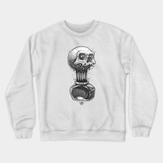 Skull Ink Crewneck Sweatshirt by NRdoggy